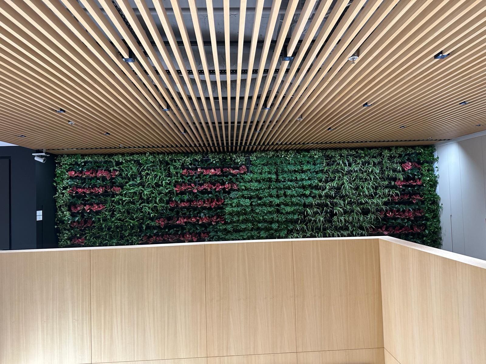 Wan Chai Swire office green wall